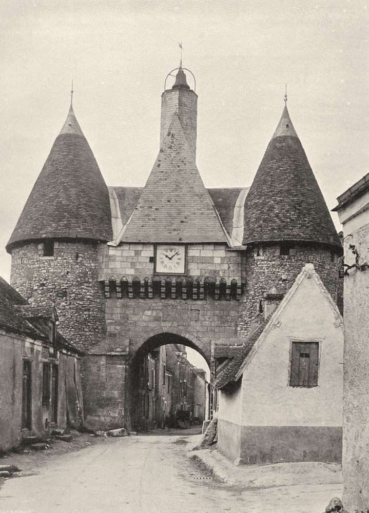 INDRE. Châteauroux- Porte de Déols 1905 old antique vintage print picture